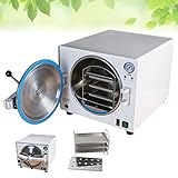 New Updated 304 Stainless Steel Portable Lab Autoclaves with Overheat Protection, 18L 900W Double Adjustment Lab Equipment (US Shipped, 3-5 Receiving)