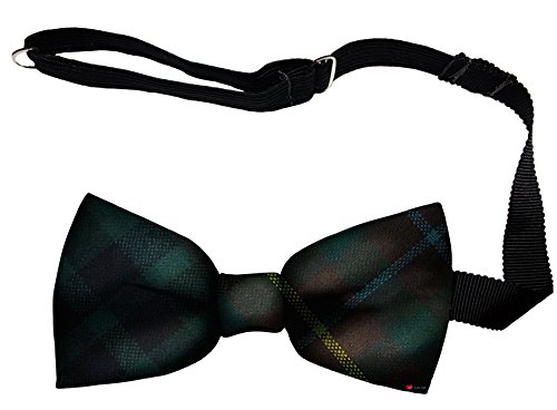 Noeud papillon en laine tartan Buchanan fabriqué en Écosse réglable