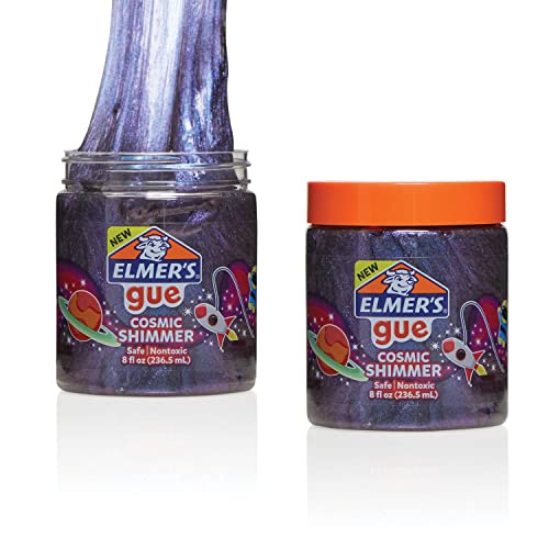 Elmer's Gue Premade Slime, Cosmic Shimmer Glitter Slime, 2 Count