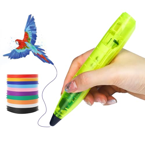 LIHUACHEN Lot de 24 stylos 3D pour enfants, avec filament en plastique PLA et stylo d'impression 3D compatible PLA 1 LIHUACHEN Lot de 24 stylos 3D pour enfants, avec filament en plastique PLA et stylo d'impression 3D compatible PLA