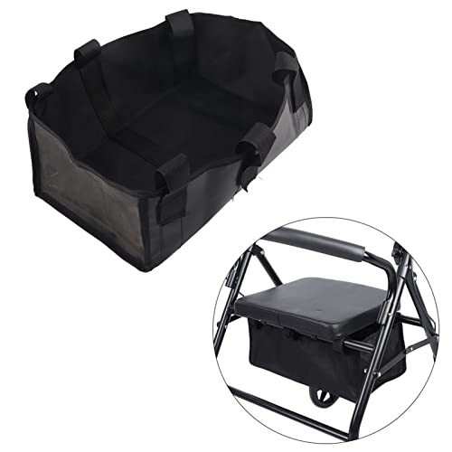 Ruaizel Bolsa rodante debajo del asiento, cesta rodante debajo del asiento, bolsa de andador de 4 ruedas para caminantes Senoirs