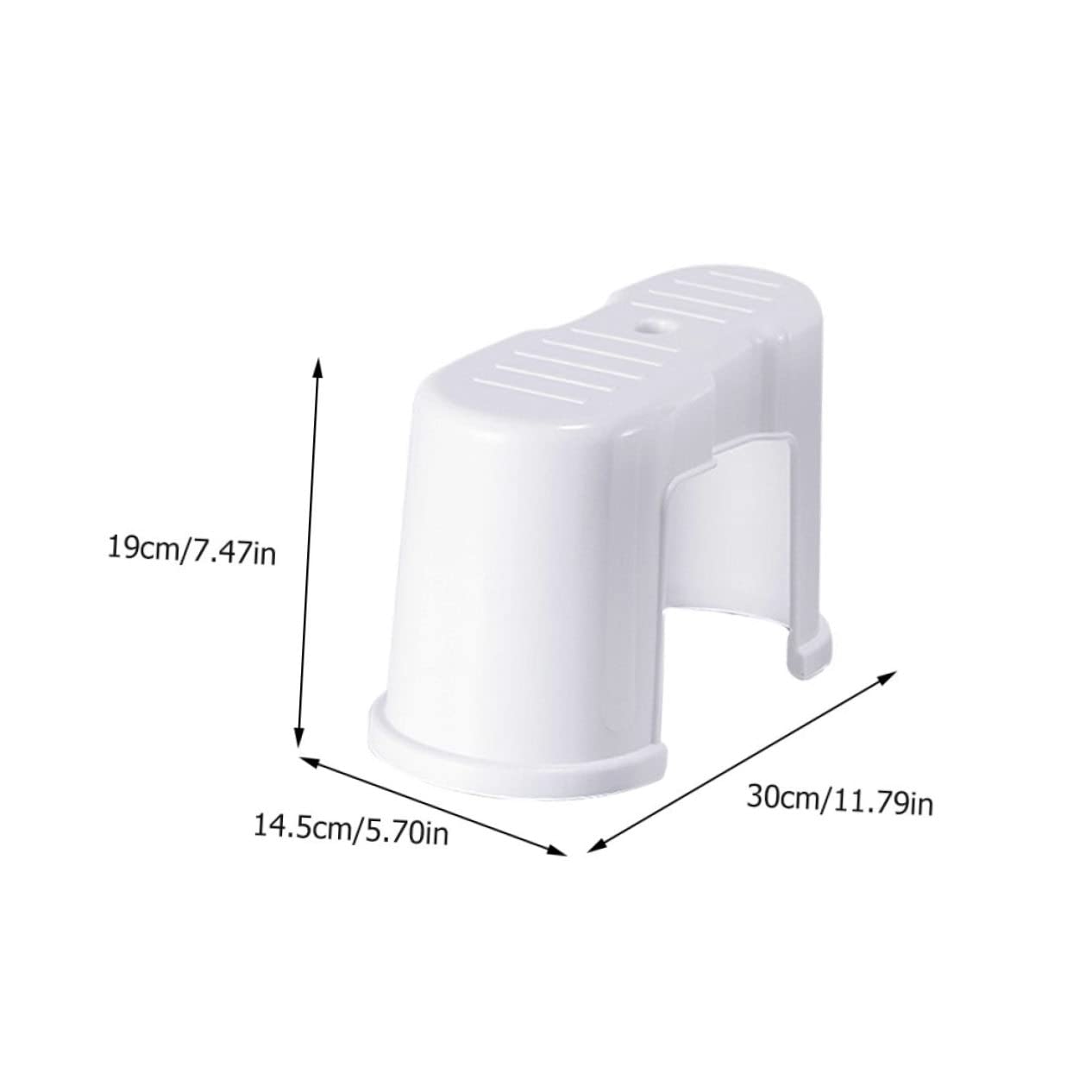 Didiseaon 2Pcs Lightweight Plastic Toilet Stool Non Slip Footstool for Home Bathroom for Toilet Training and Independence Durable Design for Long Lasting Use