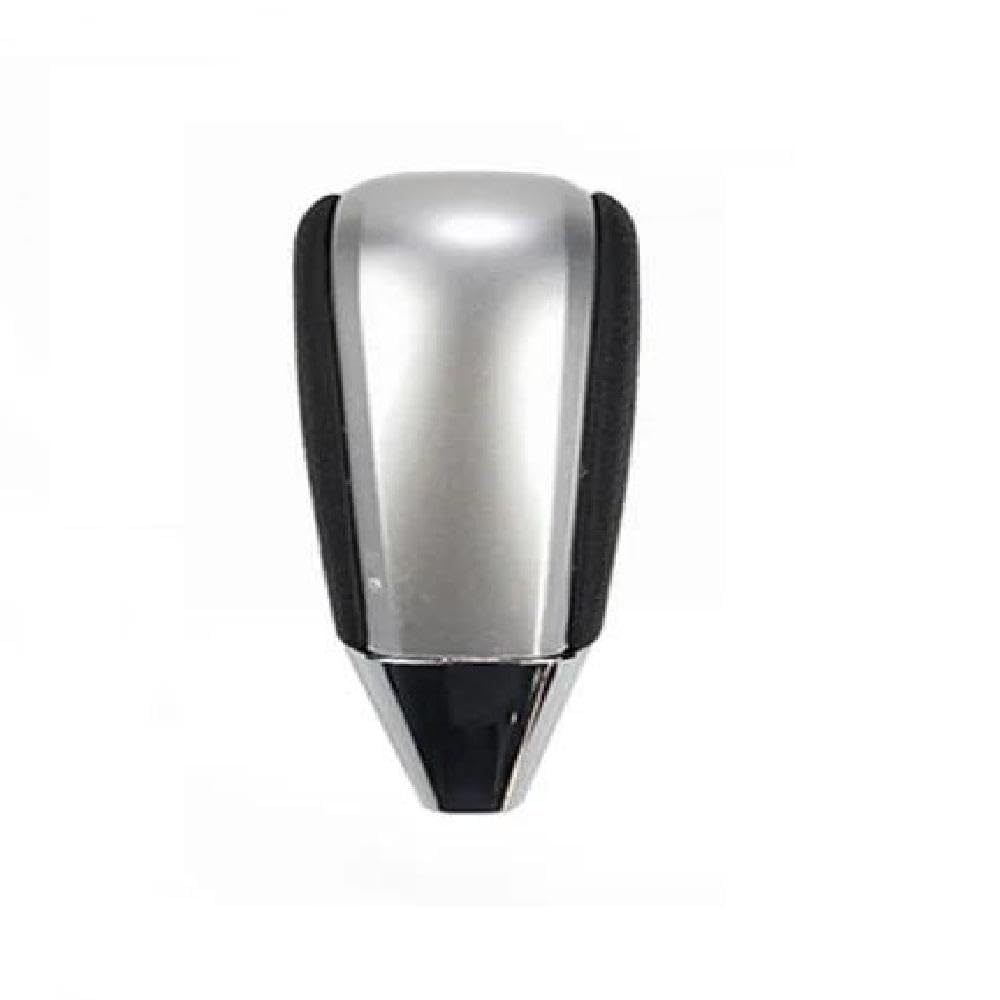 Sxqpocar Silver Leather Automatic Gear Shift Knob For Toyota Land Cruiser Lc200 2016-2020 Shift Lever Head(Silver)