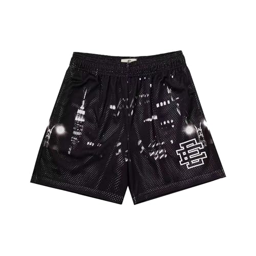 Mesh Printed Graphic Drawstring Fashion Casual Cool Basketball Sports Shorts