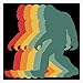 Leyland Designs Vintage Retro Bigfoot/Sasquatch/Yowie Silhouette! - Classic 70's Style Bumper Sticker Window Water Bottle Decal 5