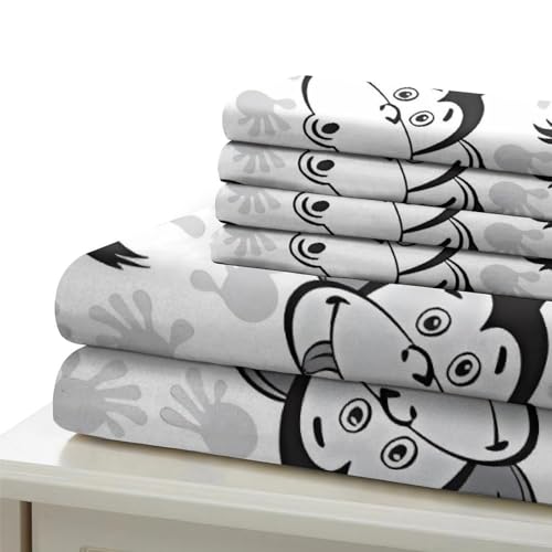 Housse de couette imprimé orang-outan en microfibre douce