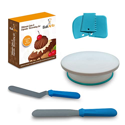 Complete Cake Decorating Kit – Cake & Cupcake Decoration Supplies Set with Cake