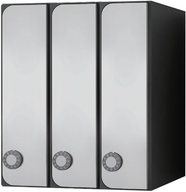 NASTA Post D-All (Dial) KS-MB3102PU-3LT-S Front in/Post Indoor Type Stainless Hair Line Body: Depth 13.2 inches (33.58 cm), Main Unit: Height 11.8 inches (30 cm), Main Unit: Width 14.2 inches (36 cm)