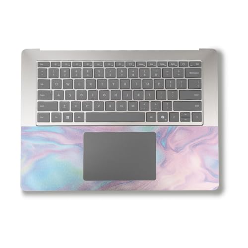 Image of Glossy Glitter Laptop Skin Compatible with Alienware M18 R2 (2024) - Pastel Wave - Premium 3M Vinyl Protective Wrap Decal Cover - Easy to Apply | Crafted in The USA by MightySkins