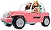 Barbie Coche Descapotable con Muñecas, Colores Pastel (Mattel FPR59)