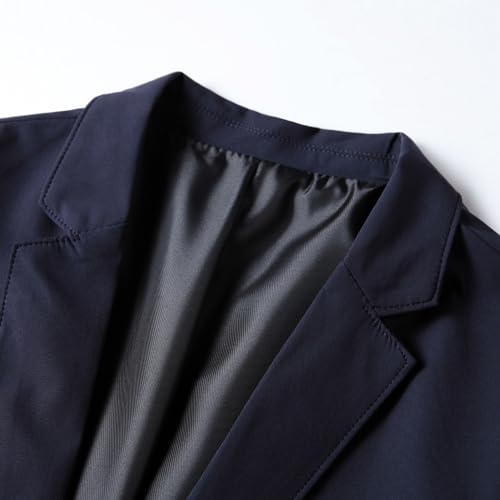 Men's Blazer Nylon Business Casual Suit Jackets Elastic Solid Color Blazers2