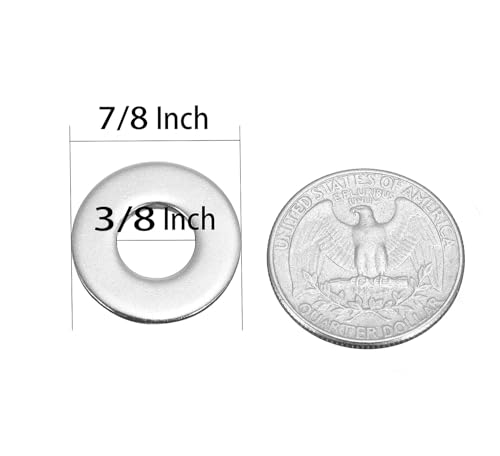 Kansphy FTWAM10-22 3/8 Inch X 7/8 Inch Stainless Flat Washer,18-8 thumb #1