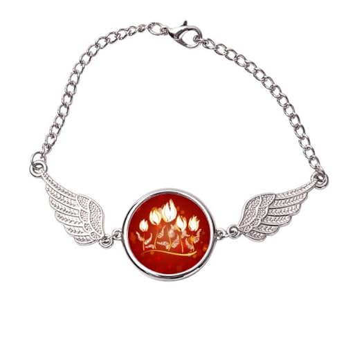 Bracelet ailes d'ange fait main en métal taille M un cadeau symbolique parfait pour un anniversaire