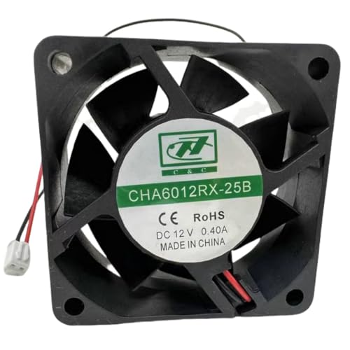 CHA6012RX-25B 12V 0.40A 60mm Fan - 6CM 6025 2-Wire Cooling Fan