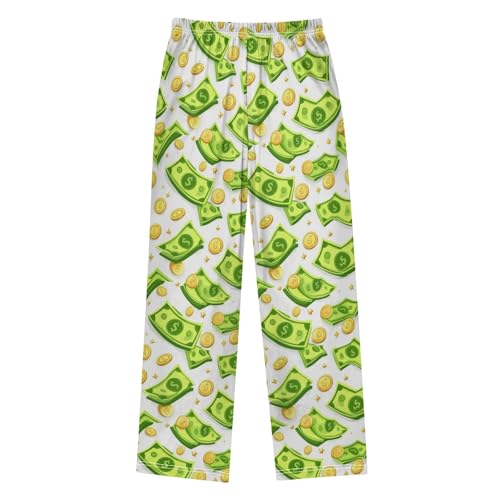 Dussdil Pajama Pants Long Sleep PJ Pant Pajama Bottoms Elastic Waist Lounge Pants with 2 Pockets 6-8Y2
