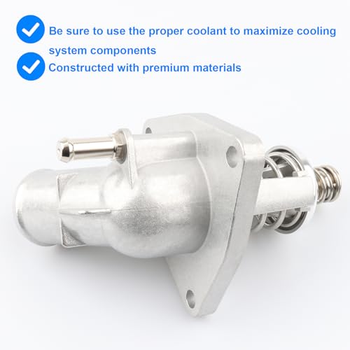 Upgrade Aluminium Thermostat Housing Replace 15-11125, 902-2090, 815-207 Compatible with Cadillac Chevy GMC 4.3 5.3 5.3L 6.2L - 2014-2018 Silverado Sierra 1500, 2015-2020 Suburban Tahoe Yukon Escalade by Allmotorparts - Used condition - Image 4