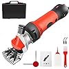 Sheep Clippers Sheep Shears, Professional Electric Shearing Clippers, 850W Animal Grooming Kit for Sheep Goat, 6 Adjustable Speeds Farm Livestock Shearing Machine, with Carrying Case