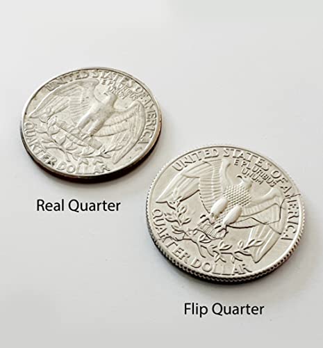 Canailles FOLDQUARTER Hinged Bite And Folding Quarter Coin, Magic Trick Cool Quarter thumb #3
