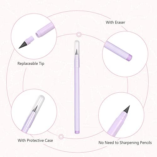 Vicloon Stand Pencil Holder, Telescopic Pencil Case with 2 Pencils Cartoon Cute Cat Pencil Pouch Canvas Pencil Holder Stationery Makeup Bag for Students and Office Supplies Pink