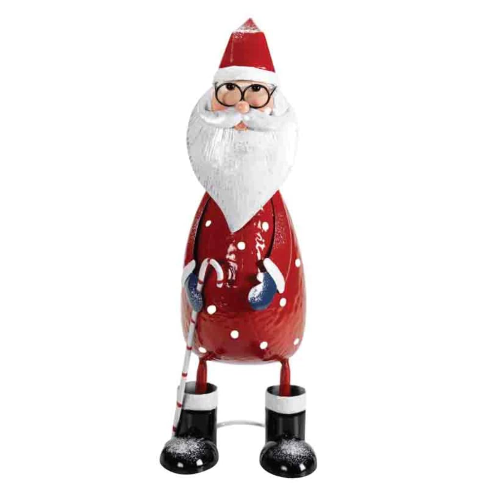 Three Kings Smart Garden Wobbling Hand Painted Christmas Character Stake Ornaments (Santa)