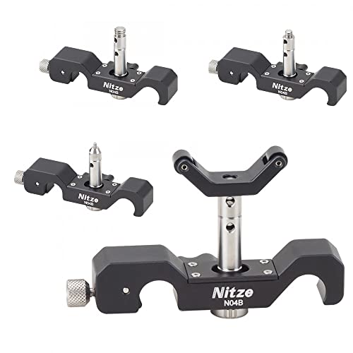Nitze N04B Universal Y-Shaped Telephoto Long Lens Support Holder w 15mm LWS Clamp Height up to 33mm Lens Diameter up to 147mm for DSLR Camera Shoulder Rig