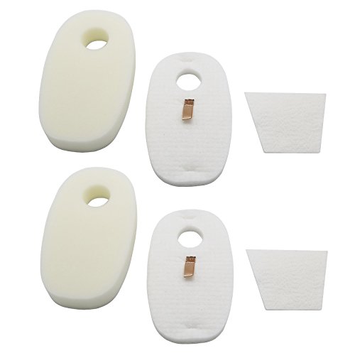 Best Vacuum Filter 2 Pack Compatible with Shark 1080FTV320 Foam & Felt Filter Set & 1084FTV320 Post Filter Fits Rocket DeluxePro HV319Q Hand Vac, HV320, HV320W HV321, HV322, HV324Q