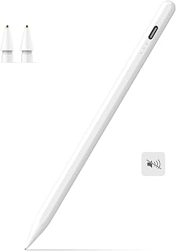 MEKO Stylus Pen for iPad 2018-2026, Ultra-Quiet Apple A16 Pencil | 15H Battery Life, Palm&Tilt, Work for iPad 6th-11th Gen, Pro 12.9/11/13/ M4/ M5, Air 3/4/5/M2/M3, Mini 5-7th Gen,