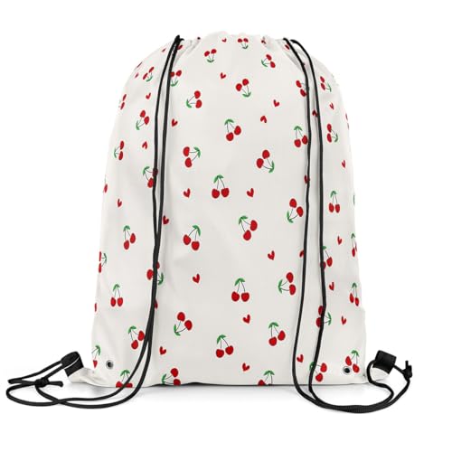Feelyou Red Cherry Sports Drawstring Sackpack 13