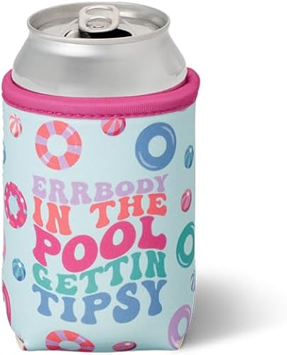 Miniatura 185 de Swig Life Skinny Can Coolie, soporte delgado de 12 onzas, enfriador de neopreno aislado con bolsillo, fundas para botellas de cerveza altas, All