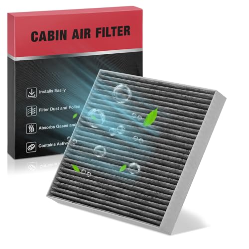 BDFHYK Cabin Air Filter with Activated Carbon Compatible with Kia Optima 2016 2017 2018 2019 2020, Compatible with Hyundai Sonata 2016 2017 2018 2019, Replace# CF12159, 97133C1010, PC99206CP