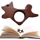 Atril para pulgar - Madera 2.83x0.51x1.65in | Marcapáginas de madera Lectura manos libres, Anillo ergonómico para el pulgar Portátil, Accesorios para Estudios, Enseñanza, Estudiantes, Novelas