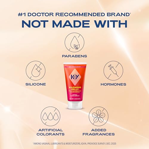 K-Y Warming Jelly Lube, Sensorial Personal Lubricant, Glycol Based Formula, 5 fl oz (Pack of 1) - Image 2