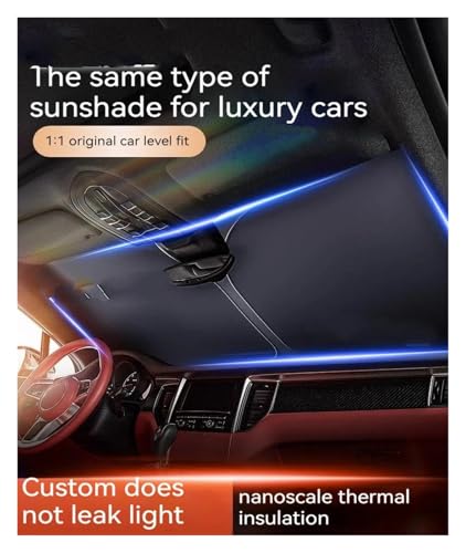 Parasol ventanilla coche plegable con protección UV accesorios parabrisas 3