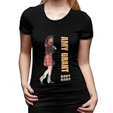Amy Music Grant T-Shirts for Women,Classic Womens Short Sleeve Crewneck Tops,Graphic Tees for Women Adult Blouses Thanksgiving Gift XX-Large Black