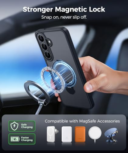 Image of FNTCASE for Samsung Galaxy S26 FE /S25 FE Case with 360 Spin Magnetic Stand