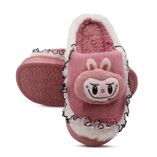 Image of VRITRAZ Women's Comfort Slip On Closed Toe Warm Winter with Cute Design print House Clog Indoor Slipper