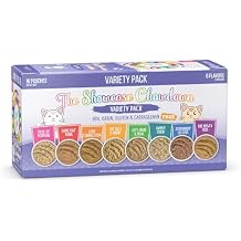 Weruva Wet Cat Food, The Showcase Chowdown Variety Pack, 5.5oz Slide N Serve Pouch, Pack of 16