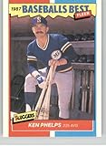 Baseball Trading Card 1987 Fleer Baseball's Best Sluggers vs Pitchers #30 Ken Phelps NM Near Mint Mariners