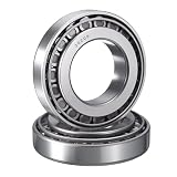HIPicco ABEC-3 - Juego de 2 rodamientos cónicos de rodamiento de rodillos cónicos y taza, diámetro de 45 mm, diámetro exterior de 85 mm, 21 mm de ancho, rodamientos de rueda de acero cromado, ABEC-3