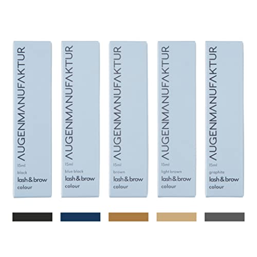 Augenmanufaktur Colour Lash & Brow Wimpern und Augenbrauen färben black - permanent Farbe für Intensiv Tönung – 15 ml – Ansicht 2