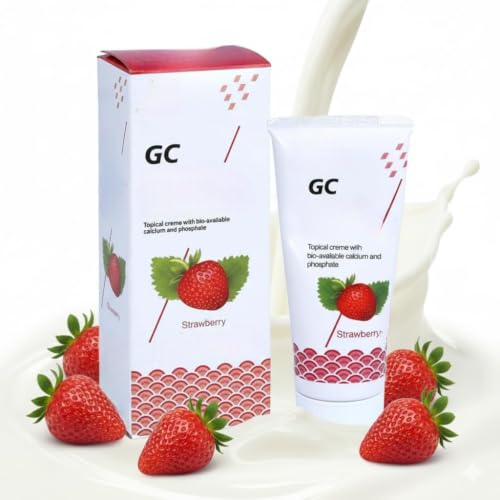 40g - g_c Toothpaste moussse (Strawberry) for Kids (Fluoride Free/Gluten Free/Plaque Removal/Enamel Regeneration and Protection Targets Plaque and Cavities 35ml - 1 Pack