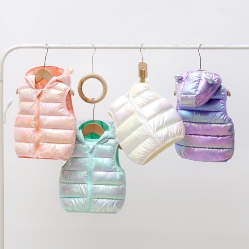 Boys Girls Puffer Down Vest Toddler Kids Hooded Sleeveless Jacket Winter Coat4