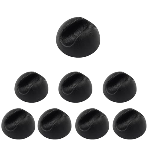 suiwotin 8pcs Hairpin Leg Protector Feet, 3/8-1/2 Inch, Black