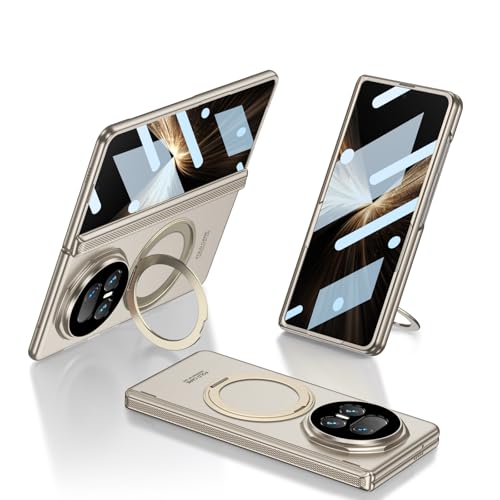 Coque Honor Magic V5 grise avec charnière magnétique et béquille rotative