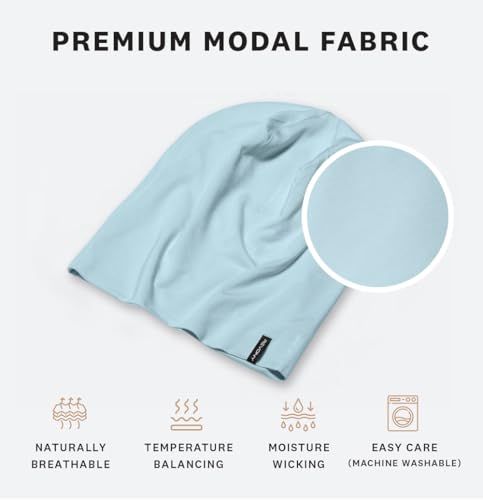 Image of Summer T-Shirt Beanie for Men & Women - Soft Modal - Slouchy Style