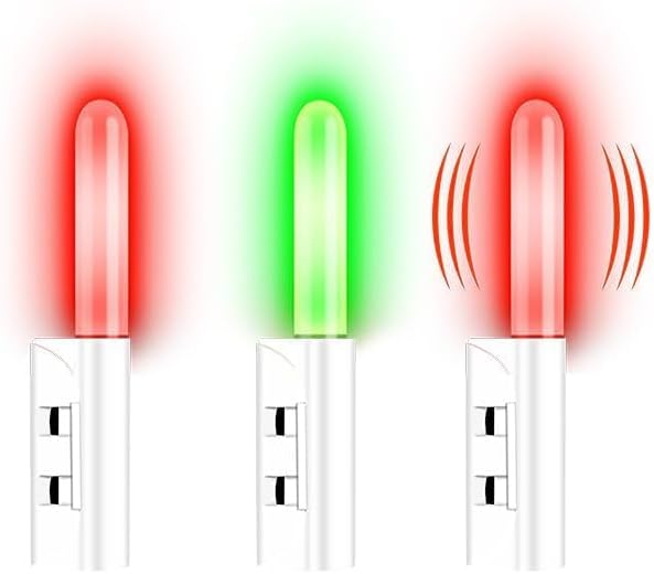 5 Pcs Night Fishing Rod Tip Lights, Rechargeable Fishing Bite Alarm Rod ...