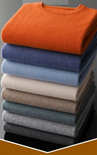 Men Wool Sweater Solid Pullover Loose Casual Knitting Sweaters Long Sleeve Warm Jumper Tops2