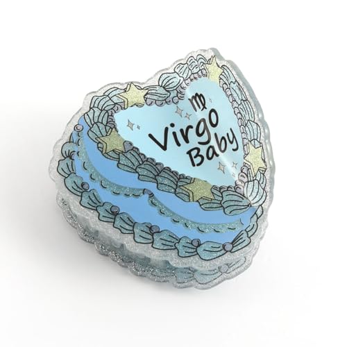 Personalized Virgo Baby Hair Claw Clip, Blue and Silver Personalized Hair Claw Clip, Blue and Silver