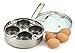 RSVP International Endurance Stainless Steel 4-Egg Poacher,Silver