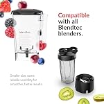 Blendtec WildSide (90 oz volume/36 oz Wet/Dry Fillable) -Five Sided-Professional-Grade Blender Jar-Vented Latching Lid-BPA-Free-Clear, 90 fl Ounces